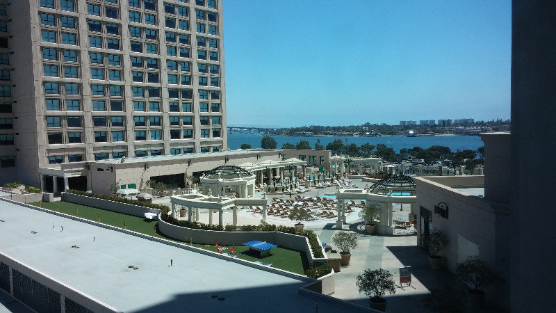 The view from our room at the Grand Hyatt
