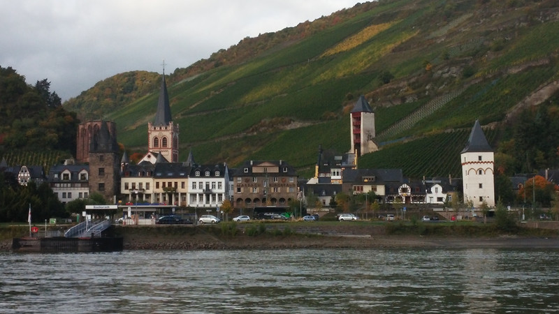 Cruising down the Rhine.