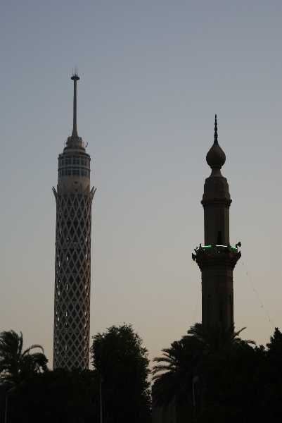 Cairo Tower and a minerete