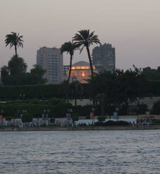Mosque in Cairo at sunset