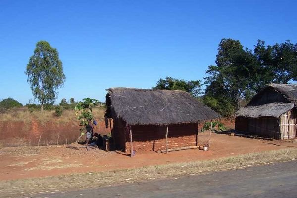 Typical housing in C. Madagascar