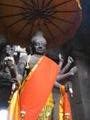 Un Buda Hinduisado en una de las entradas del Angkor Wat