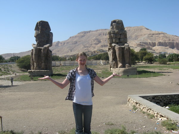 Colossi of Memnon (and Holly)