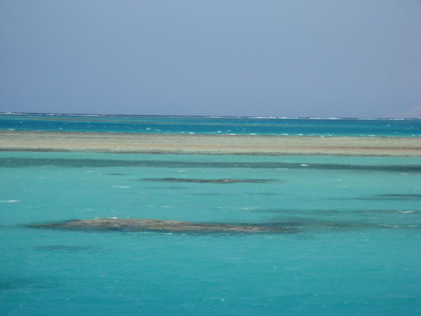 On the approach to Tiran Island...
