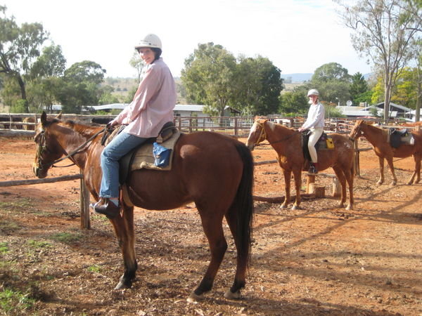 Me and Amy on our Horses