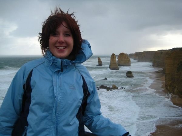 Lucy with some of the Twelve Apostles!