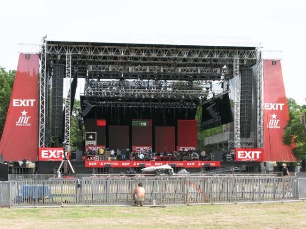 The stage at Exit Festival