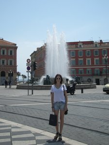 One of the many fountains in Nice