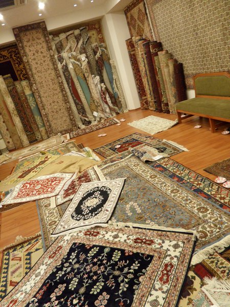 Carpets carpets and more carpets in Istanbul