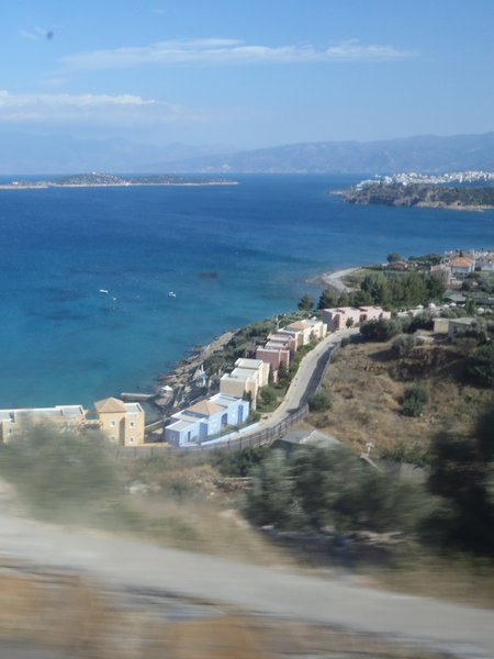 Beautiful coast of Crete, off Agios Nikolaus
