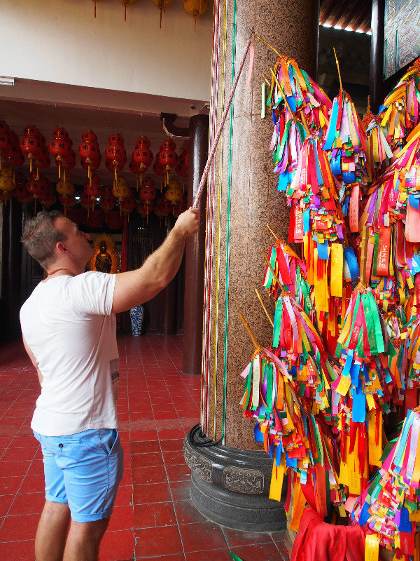 Prayer Ribbons at Kek Si Lok