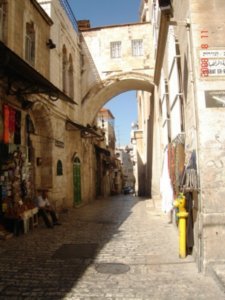 Old City street, naturally!