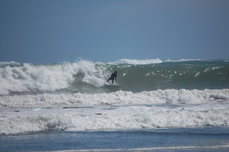 Surfer at Opunake