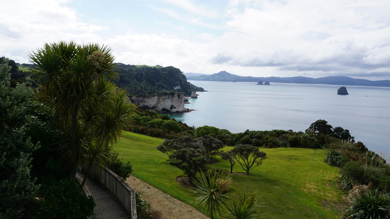 Ausblick bei Cathedral Cove