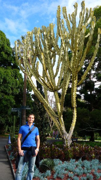Stefan mit Katkuts vom botanischen Garten