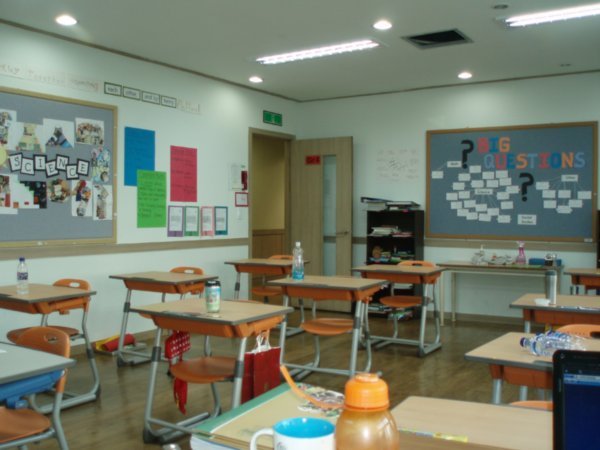 Amy's new classroom