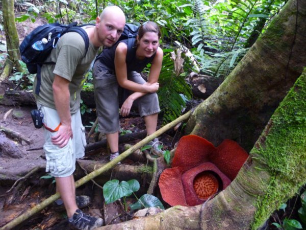 Us with the newly opened rafflesia