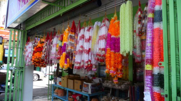 Garlands for sale in Little India