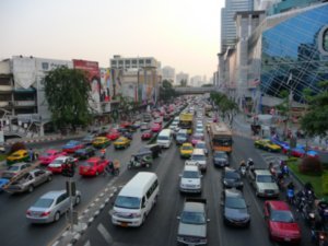 The MBK and Siam Square traffic