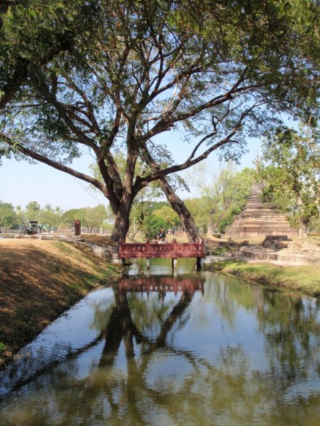 One of the moats surrounding Wat Mahathat