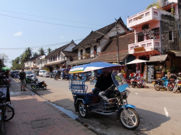 The main street in Luang Prabang