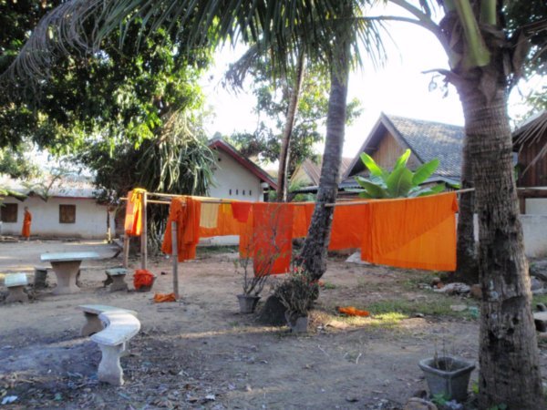 A monk's washing line
