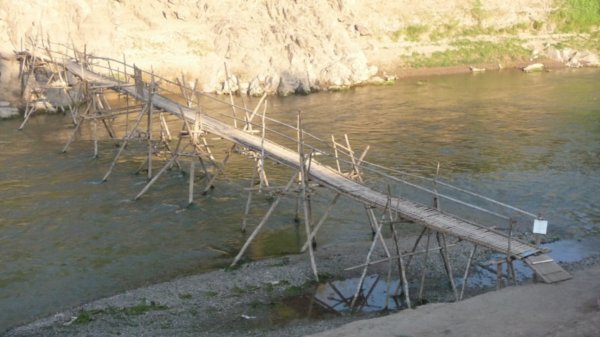 The bamboo bridge