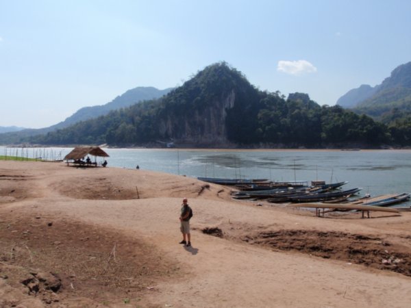 On the banks of the Mekong at Pak Ou