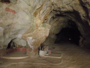 Inside the upper cave