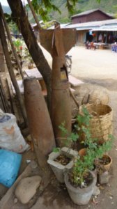 Bomb shells in Phonsavan