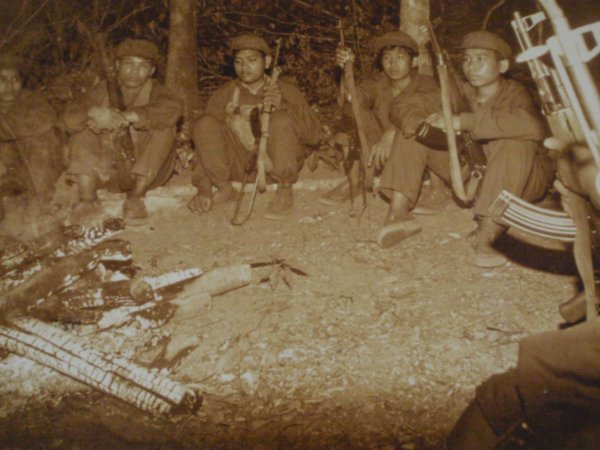 A photo of some young Khmer Rouge soldiers