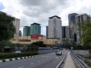 Mid Valley Mall with city blocks beyonnd