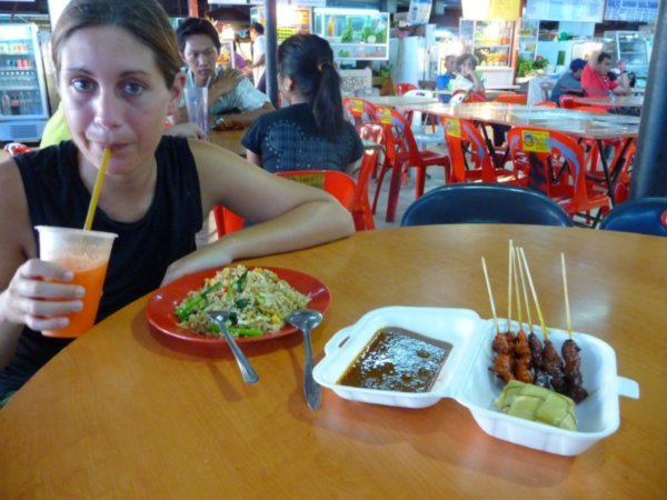 Satay from the hawkers on Tanjung Aru Beach