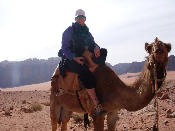riding camels!
