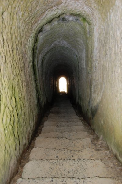 Tunnel leading to the beach