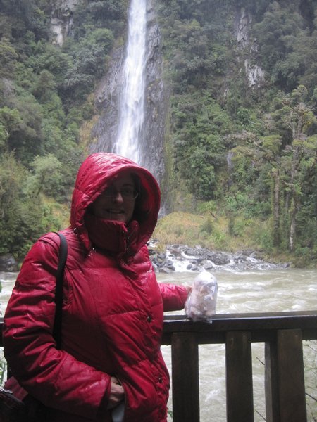 Lydia and I at Milford Sound