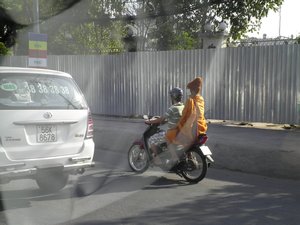Monk on a Motorbike