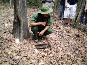 showing the escape route for the VIet Cong