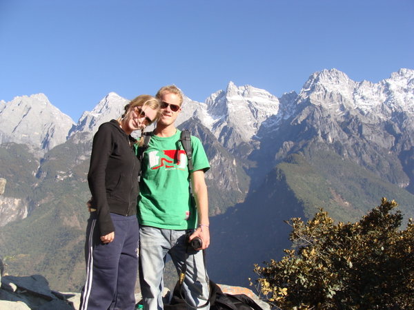 at the top of tiger leaping gorge