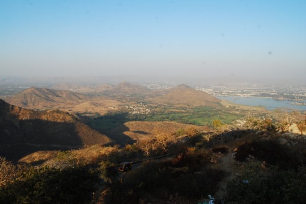 View of Udaipur from monsoon palace