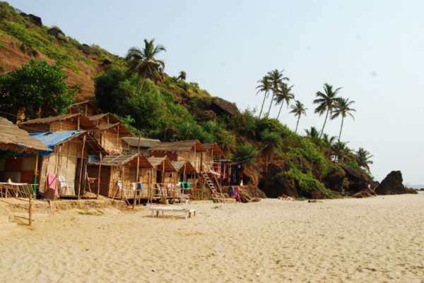 beach huts, arambol