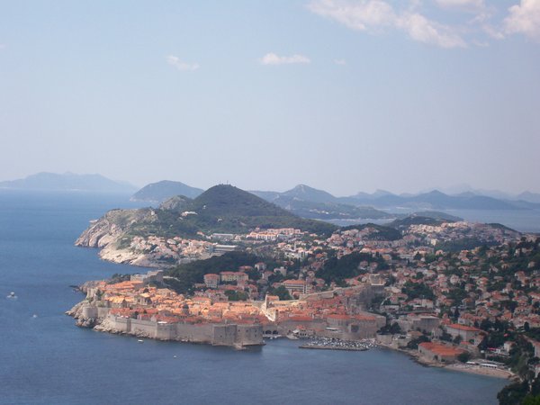 Dubrovnik down below!