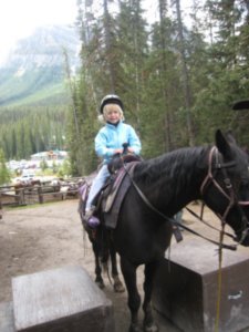 Caroline's First Horse Ride (alone)