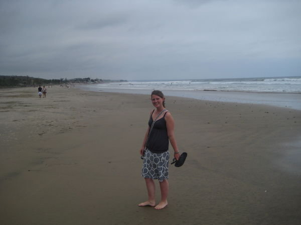 Sandra am Strand von Montanita