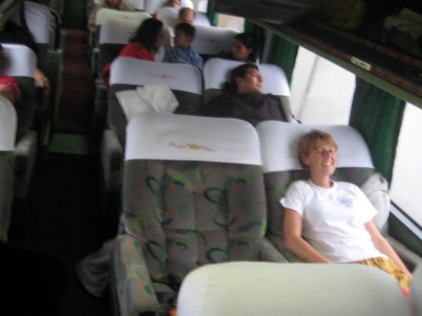Unser Luxusbus von Guayaquil nach Lima