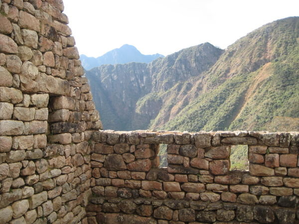 Blick aus dem Wohnzimmer der Inkas