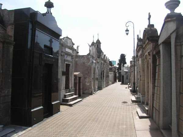 Der beruehmte Friedhof von Recoleta - eine Stadt fuer sich