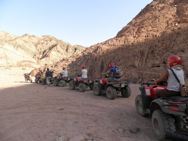 Quadbikes in the desert