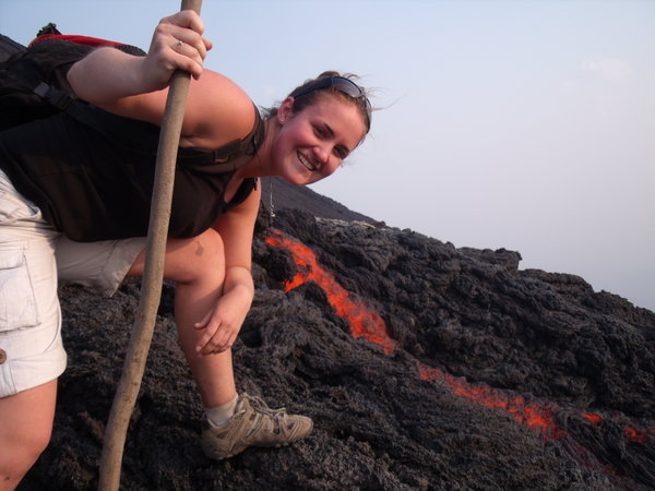 Thats lava, ands thats me right next to it!!