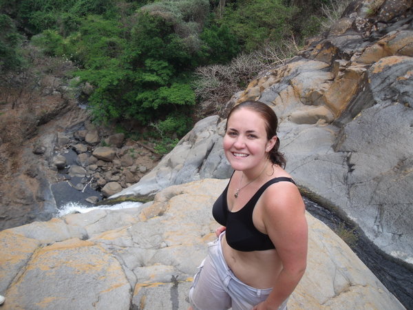 At the top of a 60 meter waterfall, I didn't jump off this one though